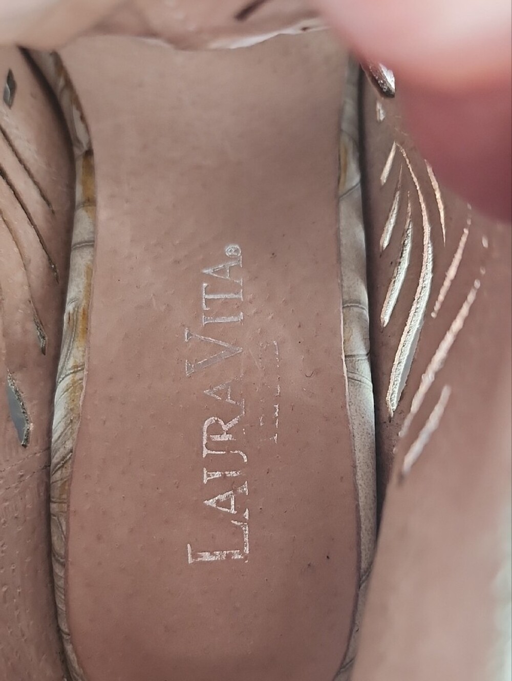 Blush Cutout Peep-Toe Ankle Heels - Picture 9 of 16